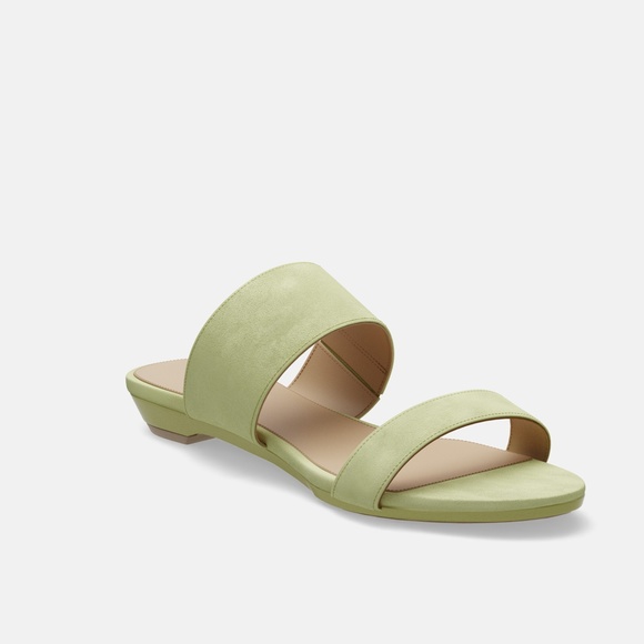 CONVERTIBLE HEEL - Pashion 1.0 The Slide - Suede Sage Block 4 Inch - Picture 4 of 4